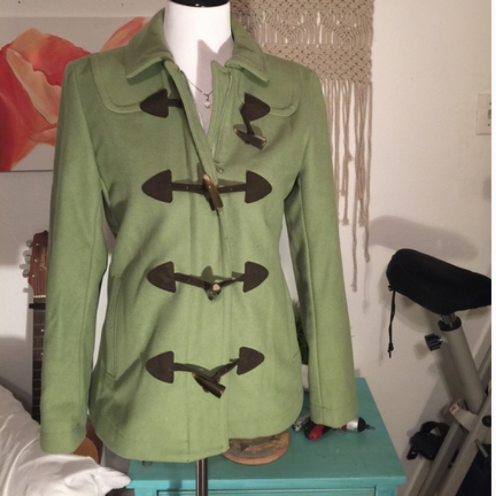 Gap Green Toggle Wool Jacket, size M
